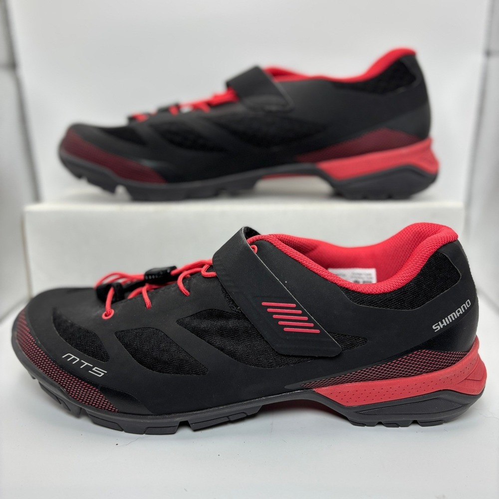 Shimano SH-MT5 Women's MTB Cycling‎ Shoes Black Red SPD Cleats EU 40 US 7.8